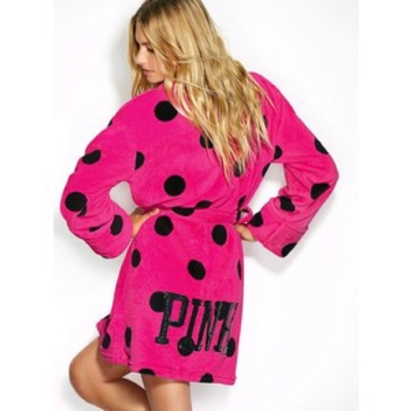 PINK Victoria's Secret Other - Victoria's Secret Pink Polka Dot Robe